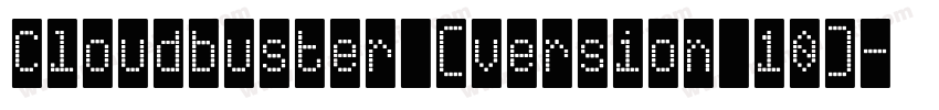 Cloudbuster (version 10)字体转换